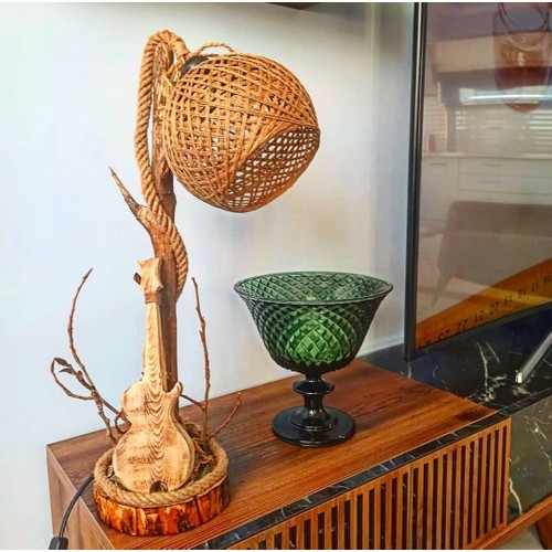 Lampe en bois design