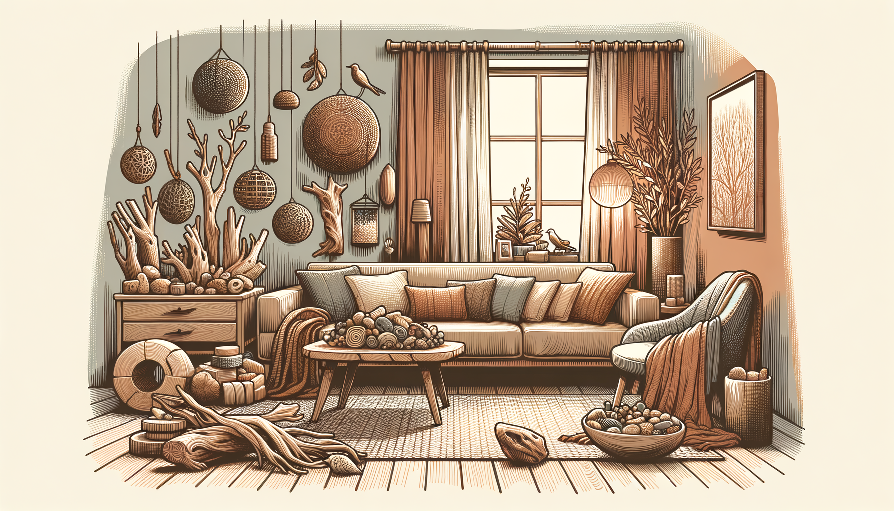 Image d'illustration pour l'article : Idées créatives pour intégrer le bois flotté dans votre déco intérieure