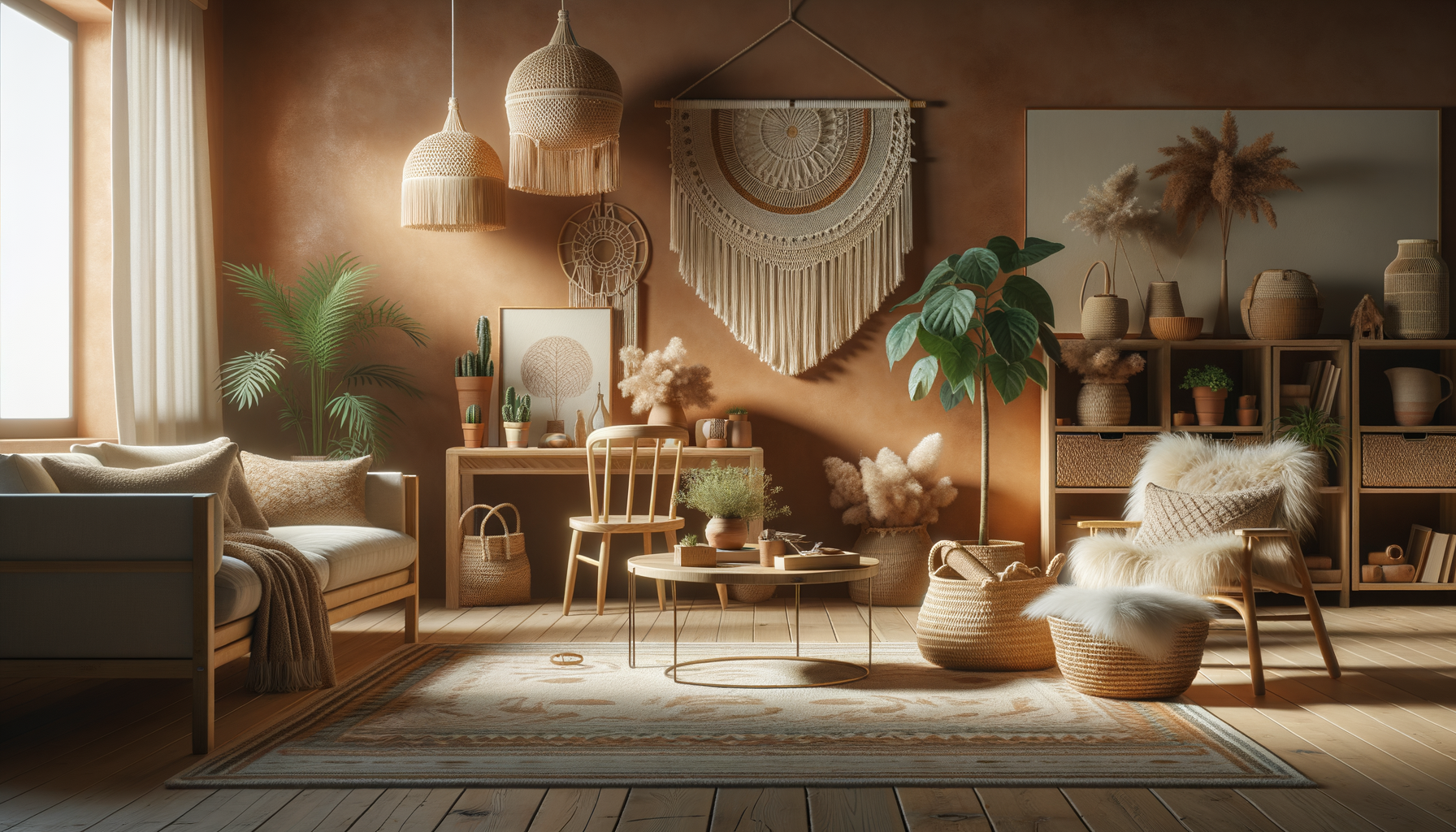 Image d'illustration pour l'article : Harmonisez votre salon bohème avec des objets en matériaux durables